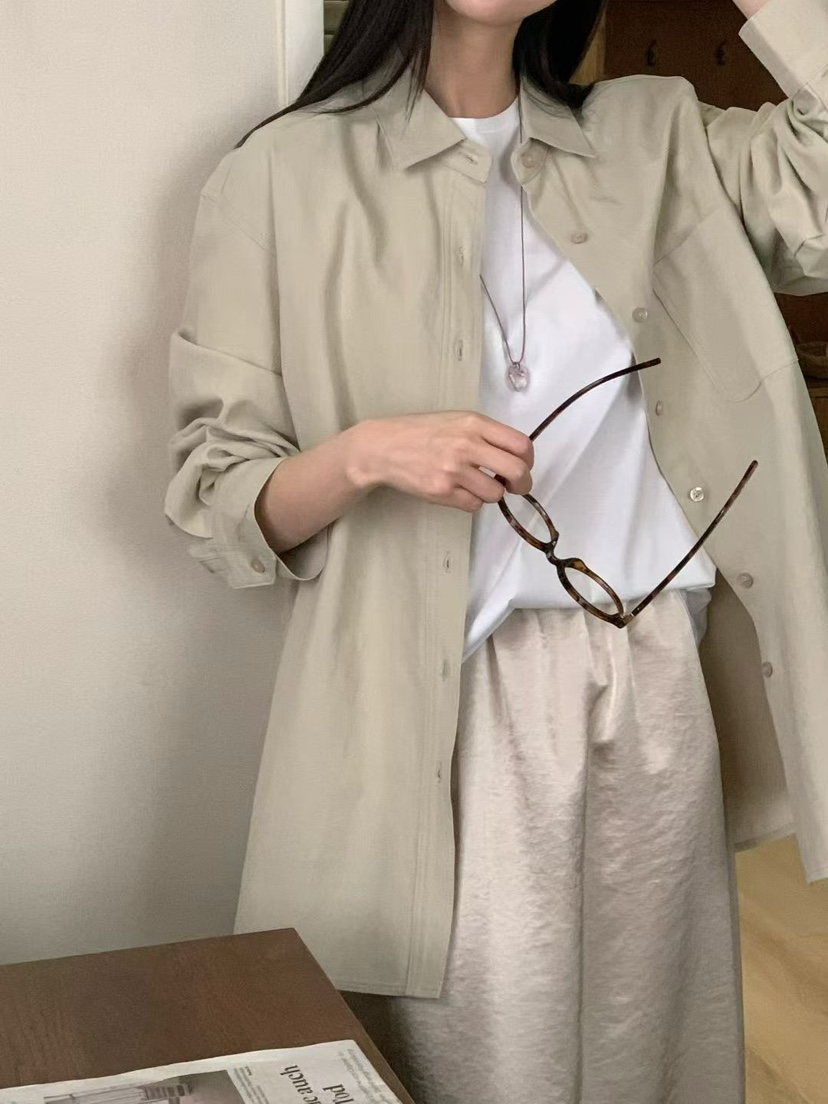 BINUS韓國直郵女裝新品休閑時尚真品人氣襯衫蕾絲衫不含內搭BINUS襯衫/蕾絲衫圖色1