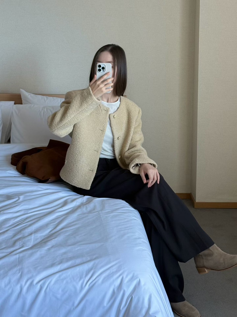 BINUS東大門代購女士新品真品熱賣休閑時尚推薦人氣短款大衣BINUS短款大衣