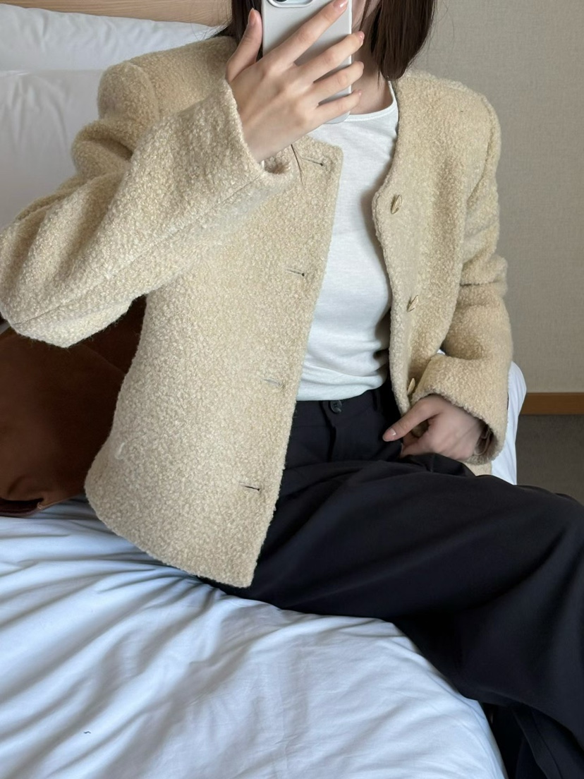 BINUS東大門代購女士新品真品熱賣休閑時尚推薦人氣短款大衣BINUS短款大衣
