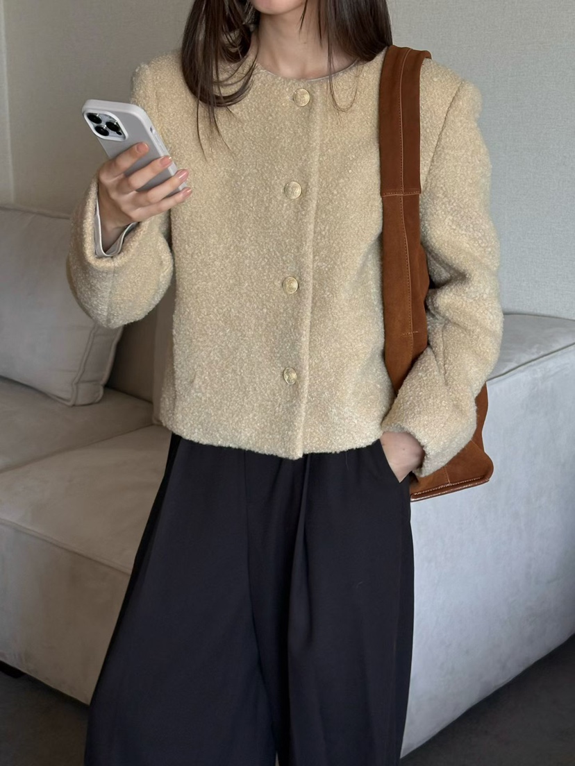 BINUS東大門代購女士新品真品熱賣休閑時尚推薦人氣短款大衣BINUS短款大衣