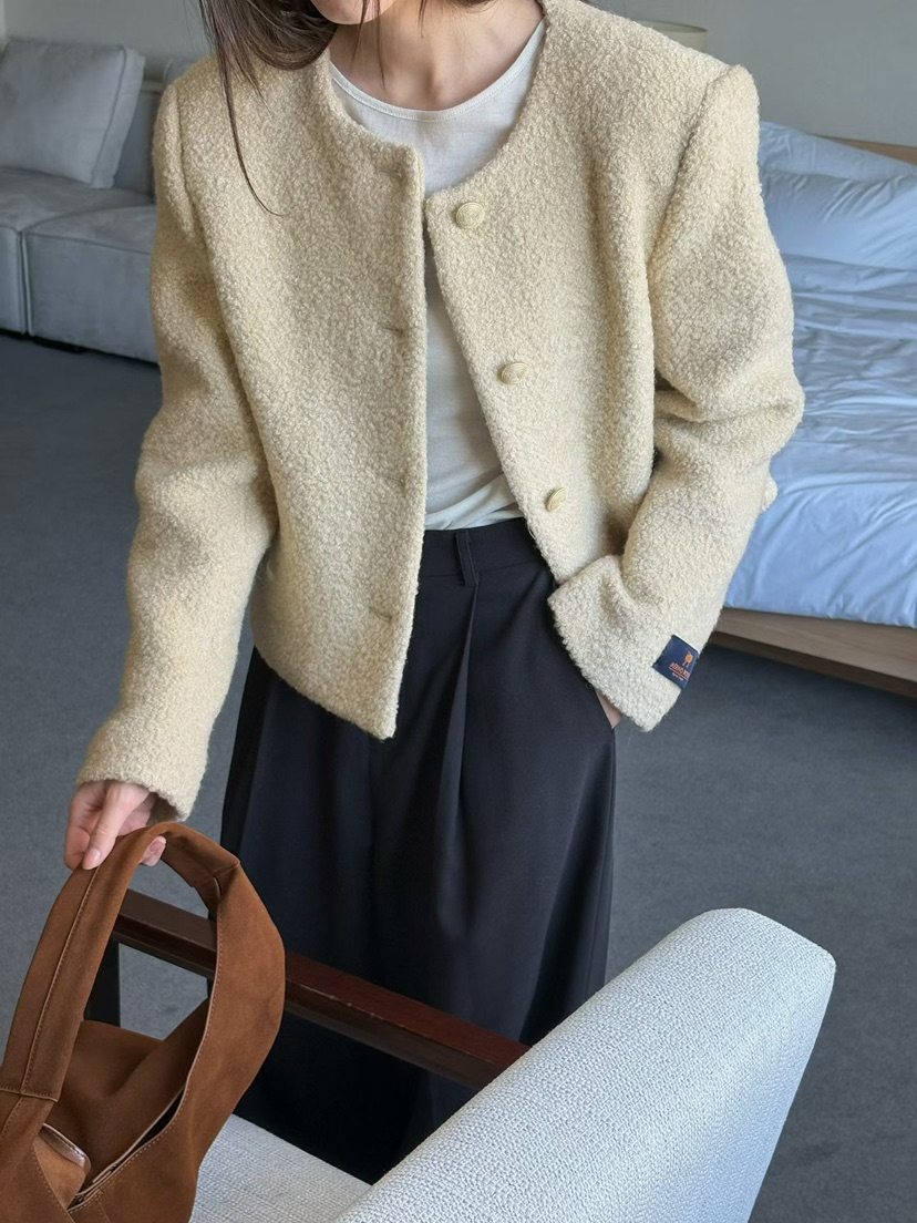 BINUS東大門代購女士新品真品熱賣休閑時尚推薦人氣短款大衣BINUS短款大衣