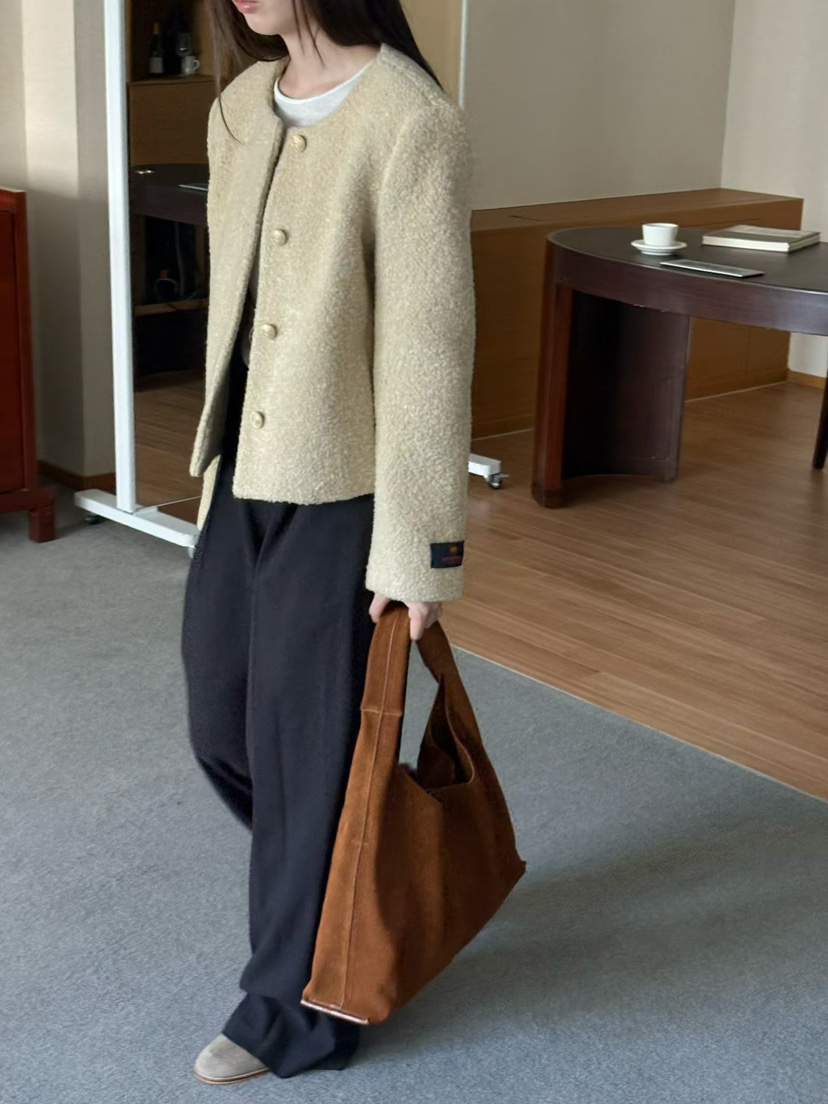 BINUS東大門代購女士新品真品熱賣休閑時尚推薦人氣短款大衣BINUS短款大衣