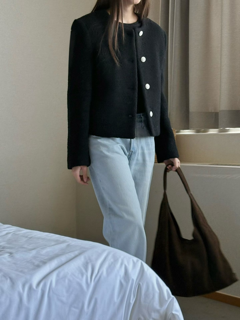 BINUS東大門代購女士新品真品熱賣休閑時尚推薦人氣短款大衣BINUS短款大衣
