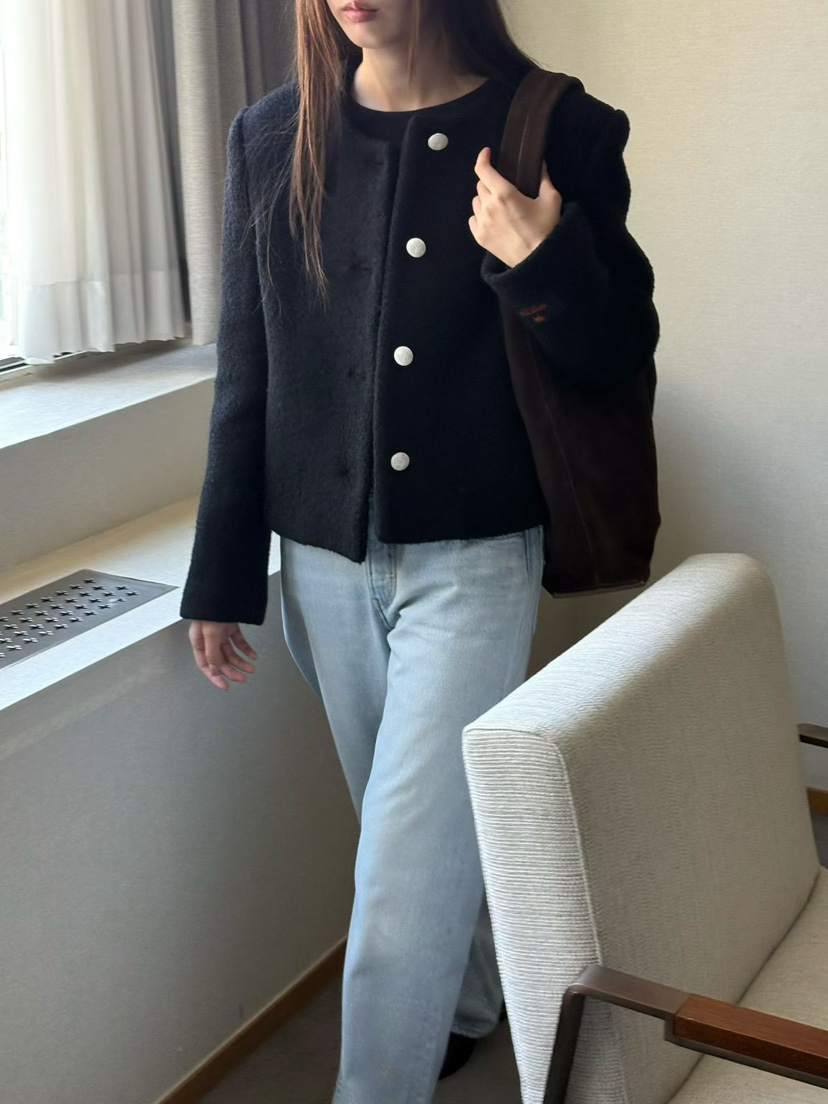 BINUS東大門代購女士新品真品熱賣休閑時尚推薦人氣短款大衣BINUS短款大衣