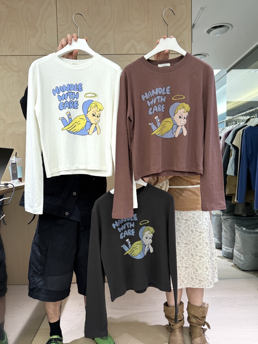 PEBBLE韓國代購女裝新款熱賣推薦時尚真品休閑人氣長袖T恤PEBBLE長袖T恤