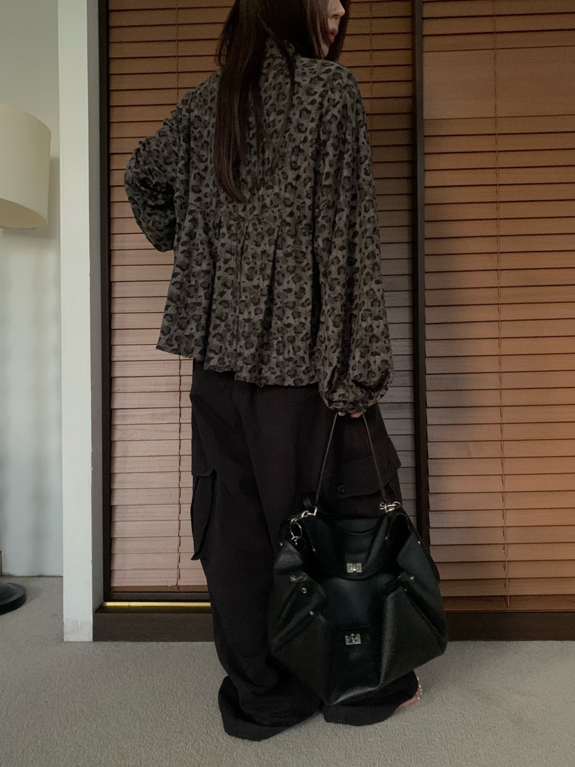 OKIE東大門直郵女士新品人氣推薦真品襯衫蕾絲衫復古豹紋OKIE襯衫/蕾絲衫