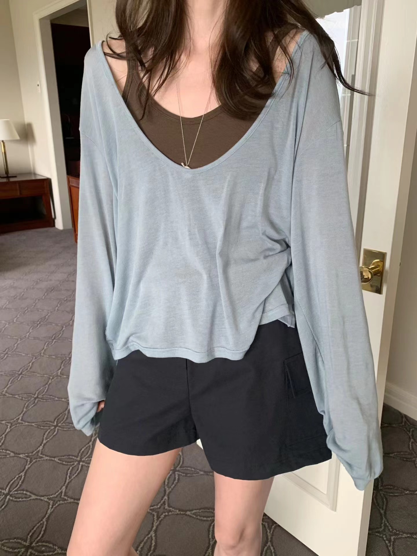 MELLOUNGE-멜라운지-T東大門實拍女士新款真品吊帶背心無袖MELLOUNGE-2件起吊帶/背心