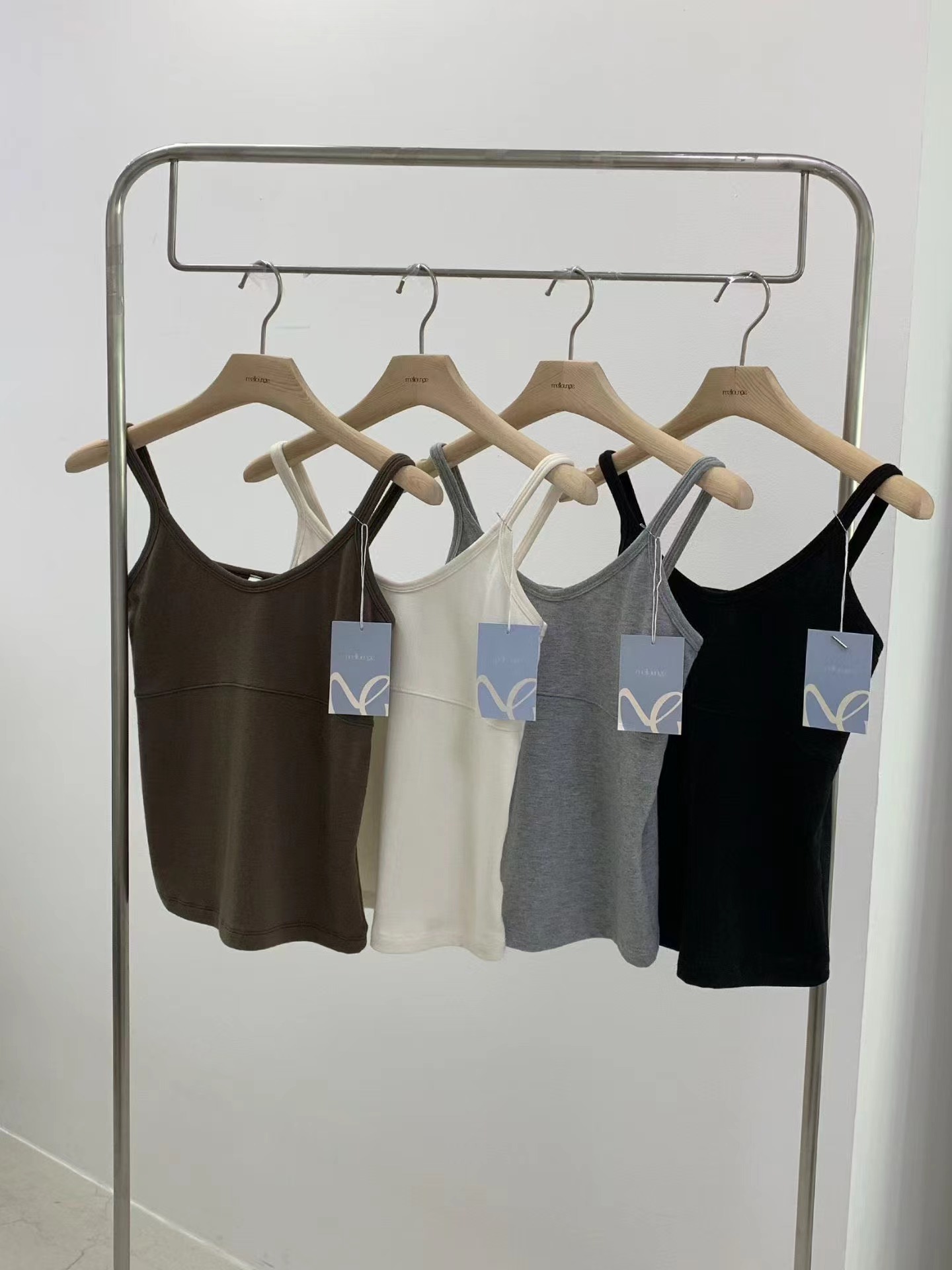 MELLOUNGE-멜라운지-T東大門實拍女士新款真品吊帶背心無袖MELLOUNGE-2件起吊帶/背心圖色1左一色