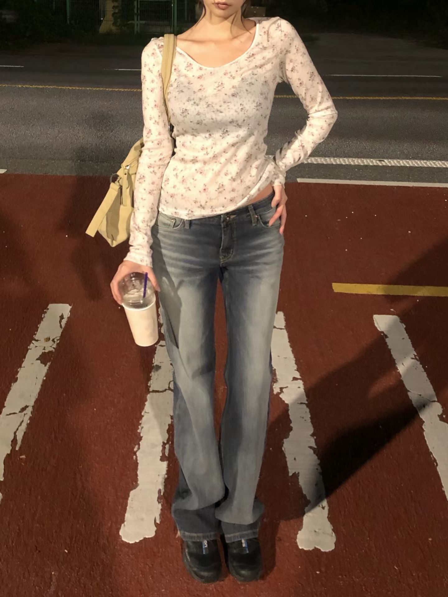 JJIM東大門代購女裝新品推薦時尚休閑人氣真品熱賣牛仔褲JJIM牛仔褲