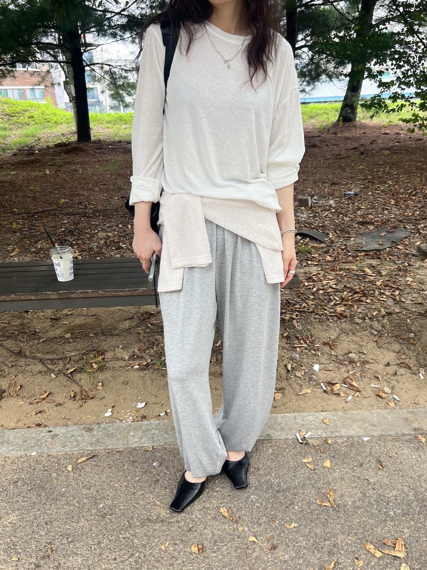 PLANTS ON GRAY韓國代購女裝新品人氣時尚推薦休閑長袖T恤PLANTS ON GRAY長袖T恤