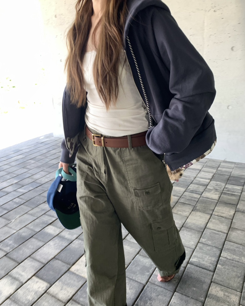 PEBBLE東大門實拍女士新款時尚熱賣衛衣拉鏈連帽衫印花撞色PEBBLE衛衣