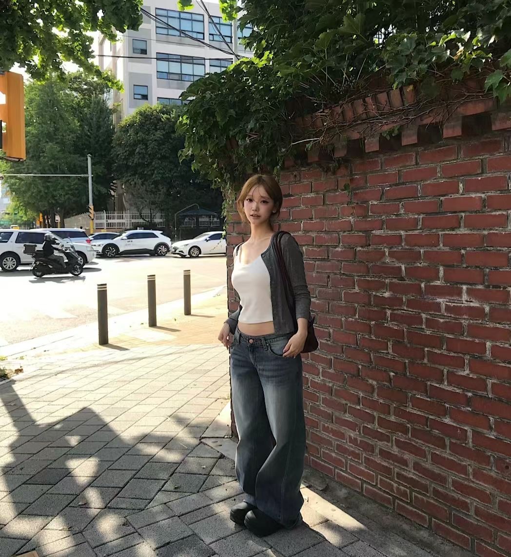 JJIM東大門代購女裝新品推薦休閑真品時尚熱賣人氣牛仔褲JJIM牛仔褲