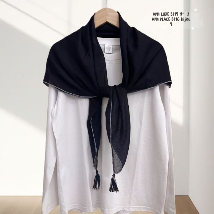 N3韓國直郵女裝新品真品熱賣休閑推薦人氣圍巾披肩流蘇棉質N3圍巾/披肩