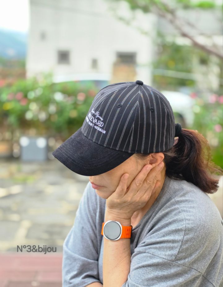 N3韓國代購女裝新款時尚人氣推薦休閑熱賣真品帽子條紋N3帽子