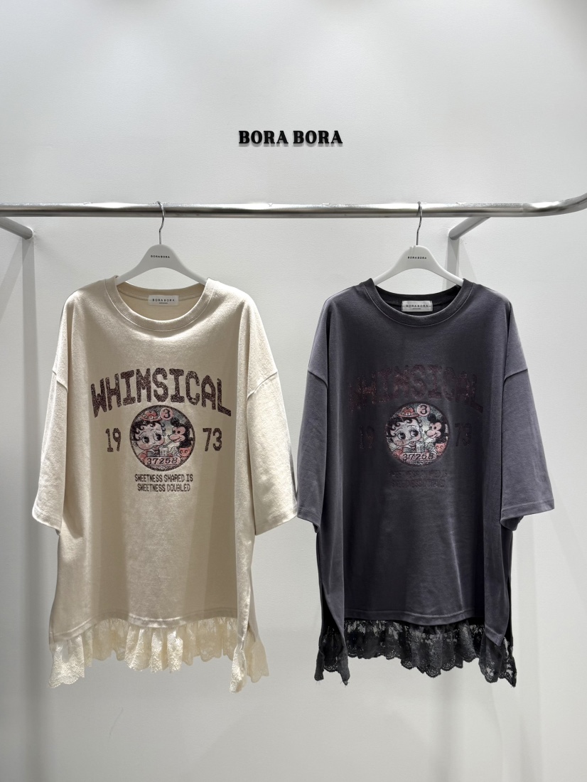 BORA BORA東大門實拍女裝新款時尚推薦真品人氣熱賣休閑T恤BORA BORAT恤