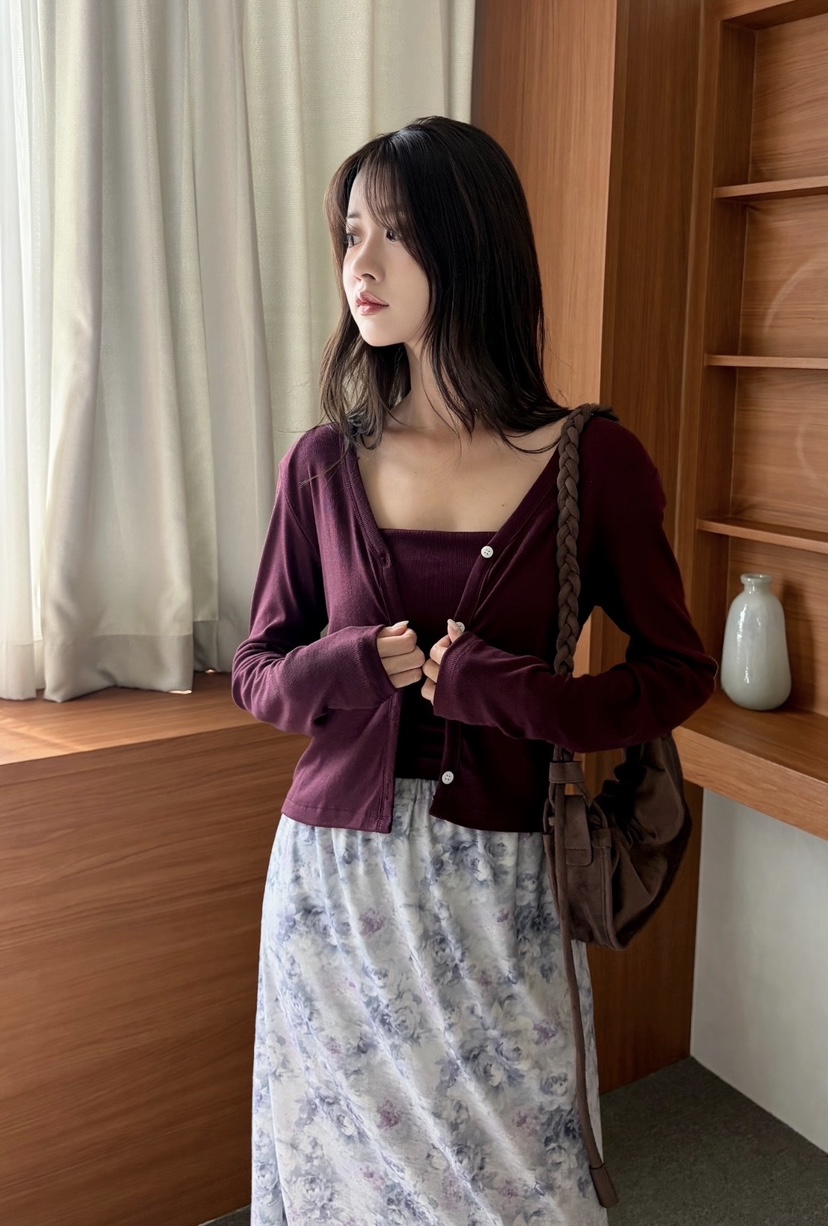 N.BROWN東大門直郵女裝新品熱賣人氣真品套裝含脖帶羊毛N.BROWN套裝