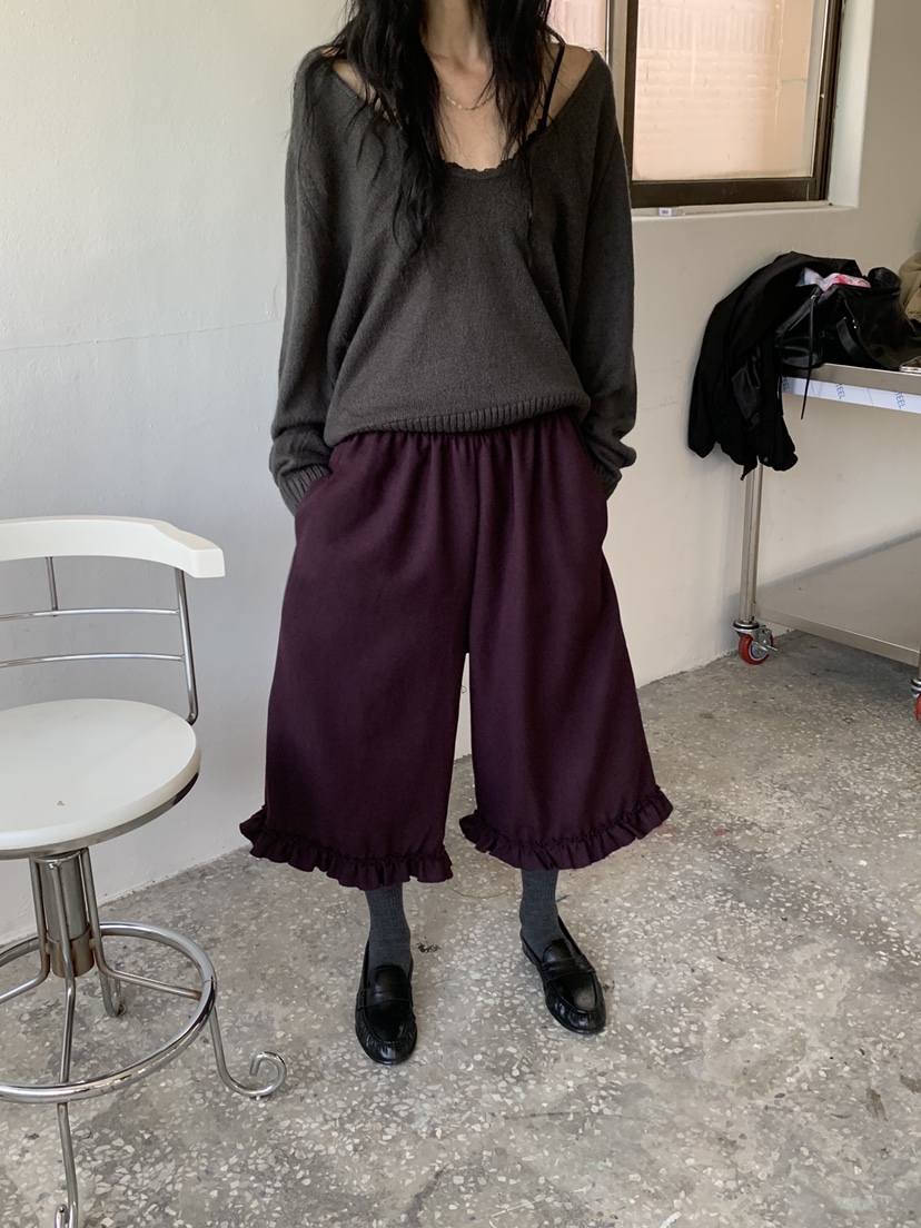 VAARA韓國代購女士新款熱賣人氣推薦時尚休閑真品短褲褶皺VAARA短褲