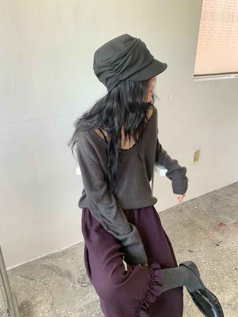 VAARA東大門實拍女士新品推薦真品時尚休閑人氣熱賣帽子褶皺VAARA帽子