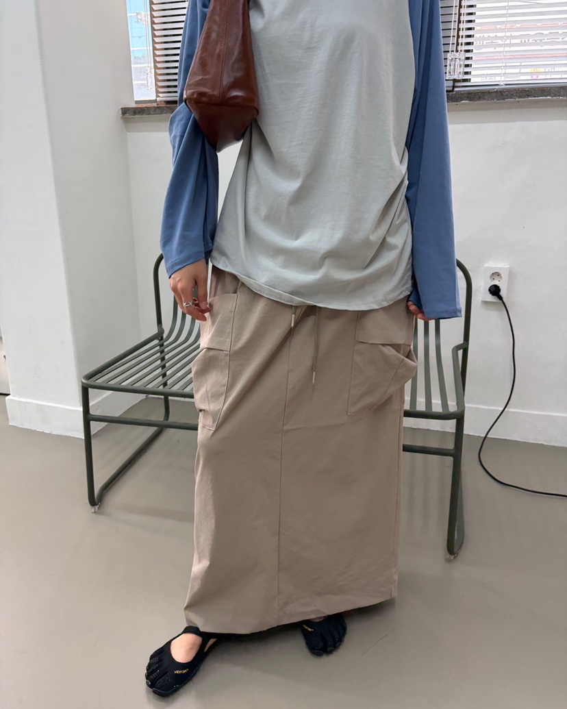 AT THE TOP韓國代購女士新款人氣推薦真品休閑熱賣長裙AT THE TOP長裙圖色1
