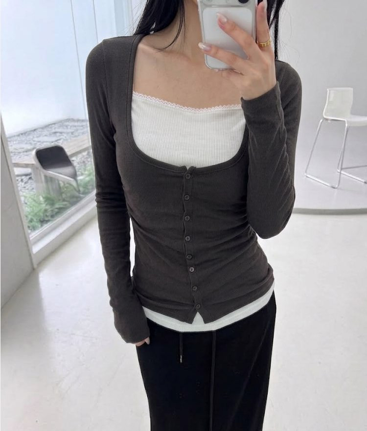 UNA/THE MAY東大門直郵女士新品推薦休閑人氣開衫大號開衫THEMAY/UNA開衫