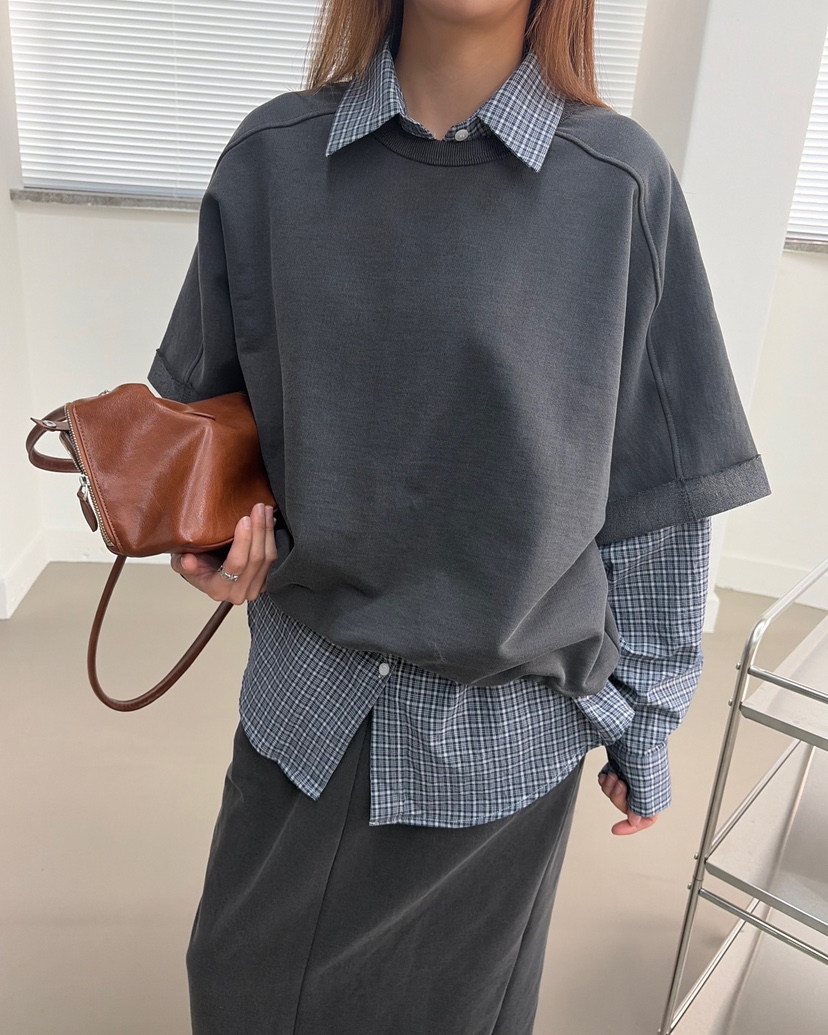 AT THE TOP東大門代購女士新品推薦休閑襯衫蕾絲衫格紋AT THE TOP襯衫/蕾絲衫