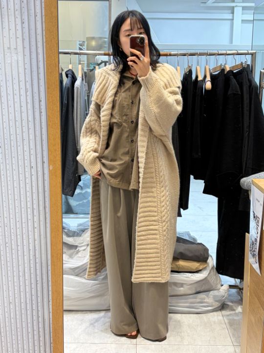 베슬東大門代購女裝新款真品熱賣推薦人氣中長款大衣羊駝毛VESL中長款大衣