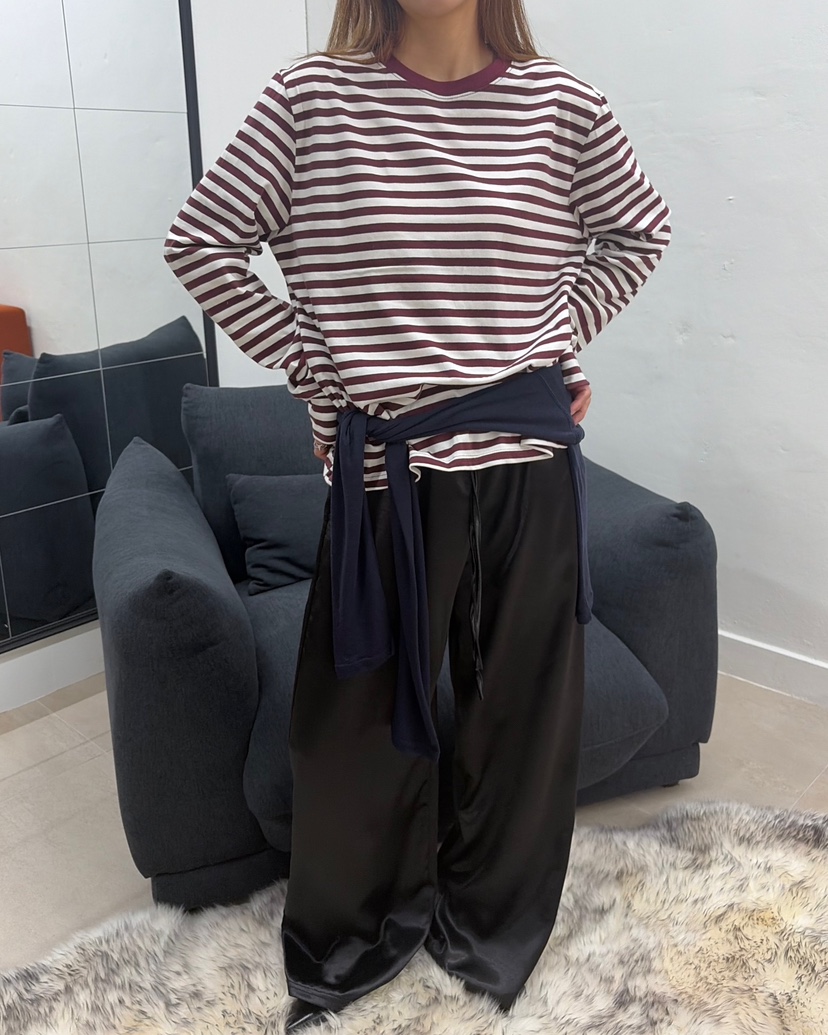 AT THE TOP韓國代購女士新品真品休閑人氣熱賣休閑褲緞AT THE TOP休閑褲