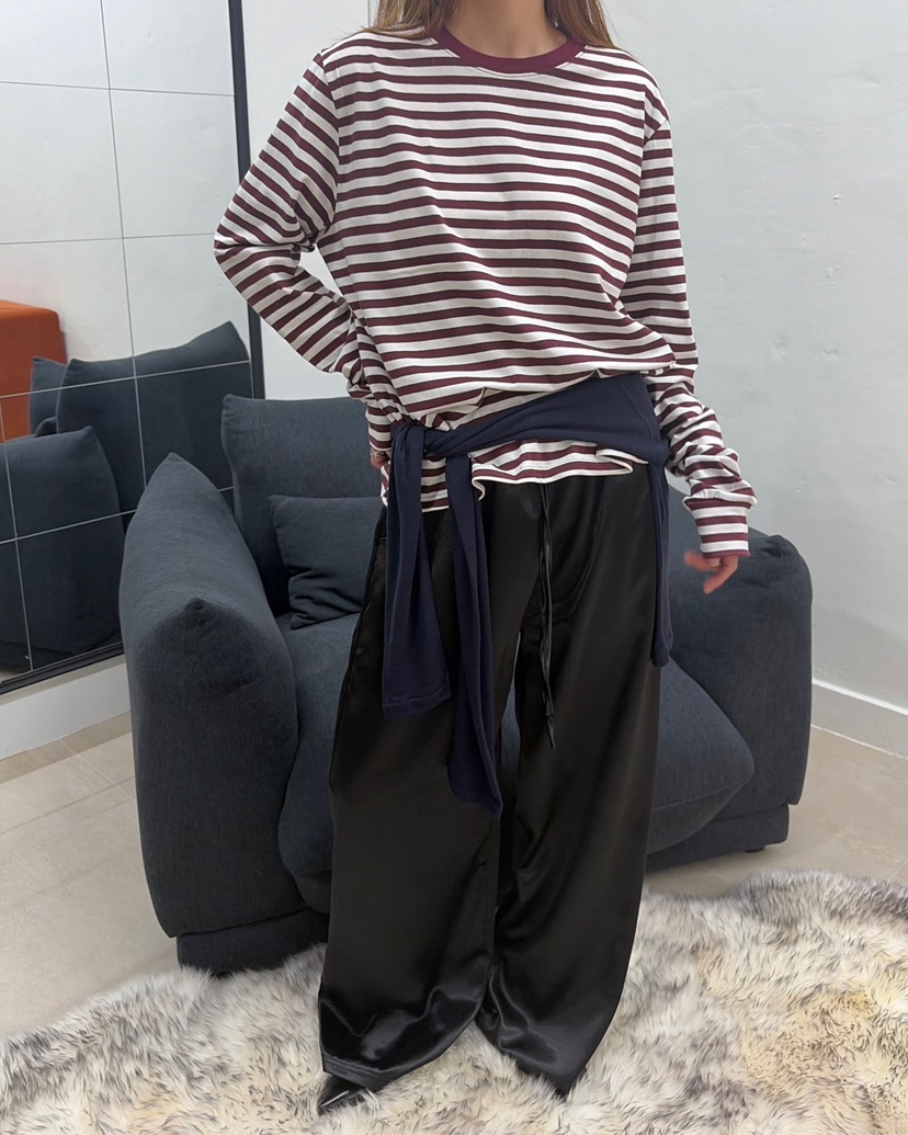 AT THE TOP韓國代購女士新品真品休閑人氣熱賣休閑褲緞AT THE TOP休閑褲