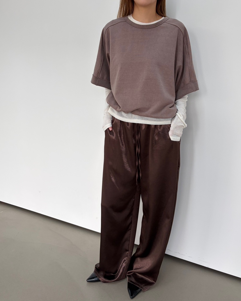 AT THE TOP韓國代購女士新品真品休閑人氣熱賣休閑褲緞AT THE TOP休閑褲