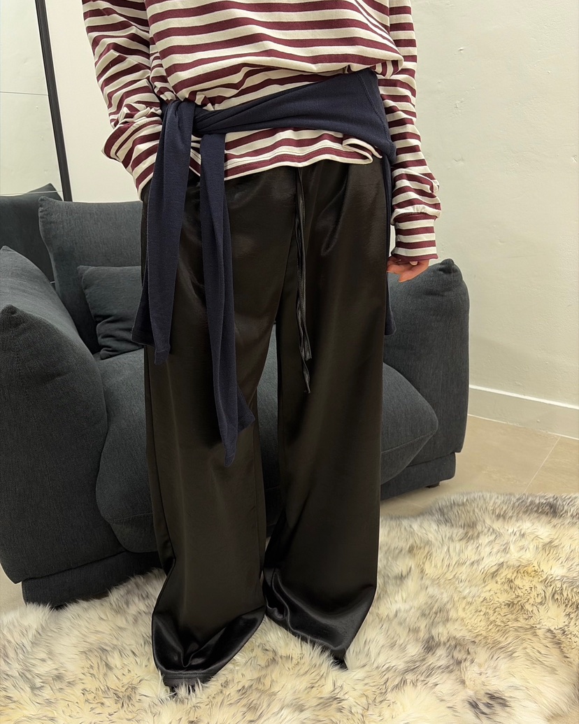 AT THE TOP韓國代購女士新品真品休閑人氣熱賣休閑褲緞AT THE TOP休閑褲圖色2
