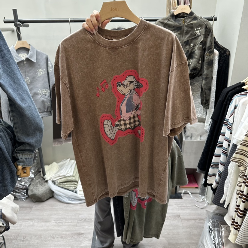 STICK WITH東大門直郵女士新品真品推薦人氣休閑時尚T恤STICK WITHT恤圖色2