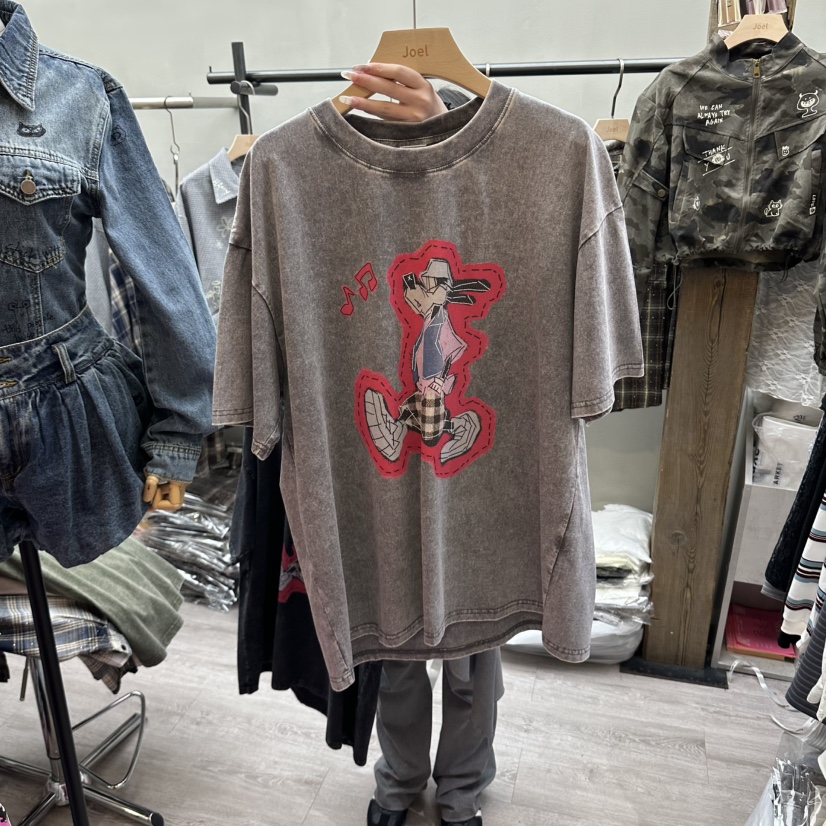 STICK WITH東大門直郵女士新品真品推薦人氣休閑時尚T恤STICK WITHT恤圖色4