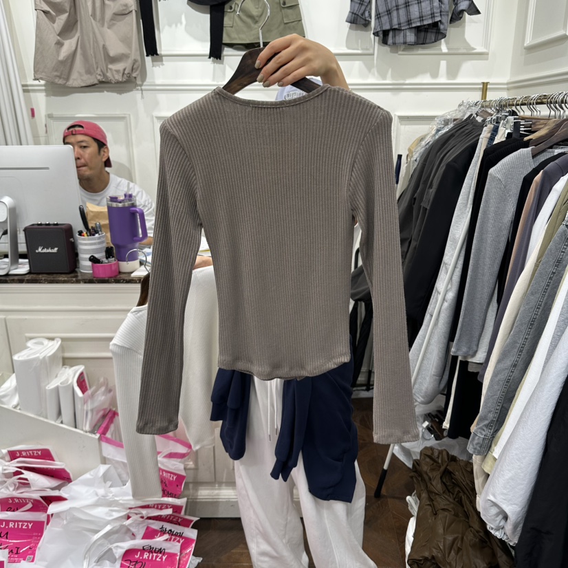 J.RITZY韓國代購女士新款熱賣休閑推薦時尚人氣真品長袖T恤J.RITZY長袖T恤