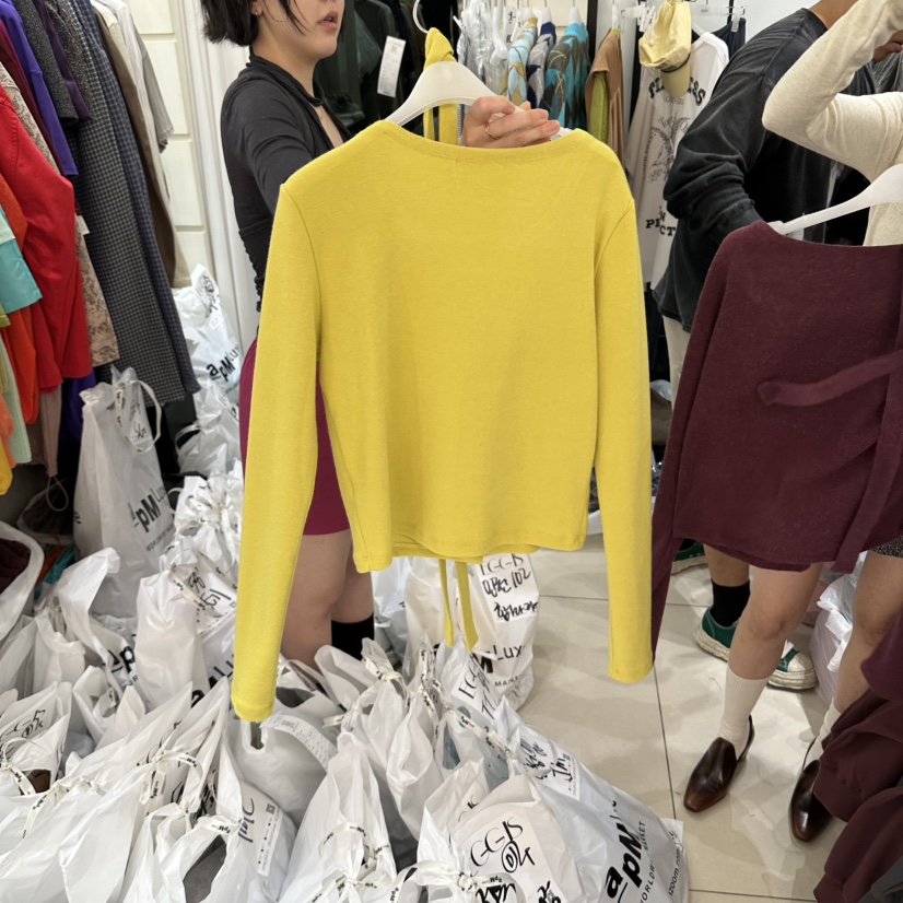EGG IS東大門實拍女裝新品休閑人氣真品推薦時尚開衫含圍巾EGG IS開衫