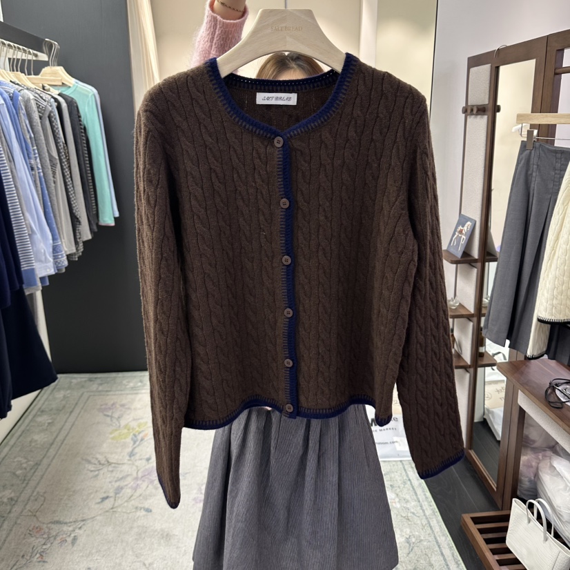 SALT BREAD韓國代購女士新品人氣真品時尚休閑熱賣推薦開衫SALT BREAD開衫圖色2