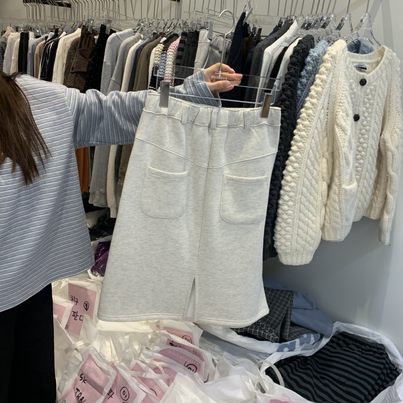 RIVEROOM東大門實拍女士新品真品時尚推薦熱賣半身裙中短裙RIVEROOM半身裙/中短裙