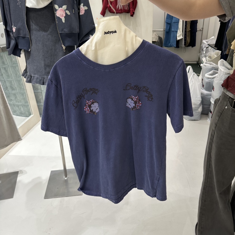 JUDYQUE東大門代購女士新款真品熱賣時尚人氣推薦休閑T恤JUDYQUET恤圖色2