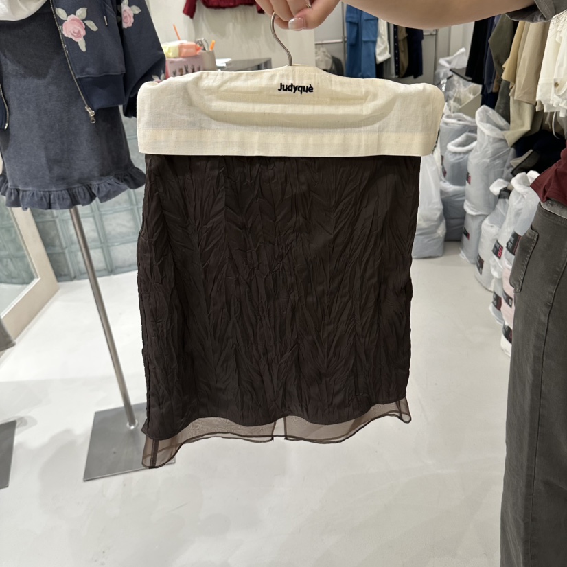 JUDYQUE韓國直郵女士新品真品人氣推薦休閑熱賣半身裙中短裙JUDYQUE半身裙/中短裙圖色3棕色