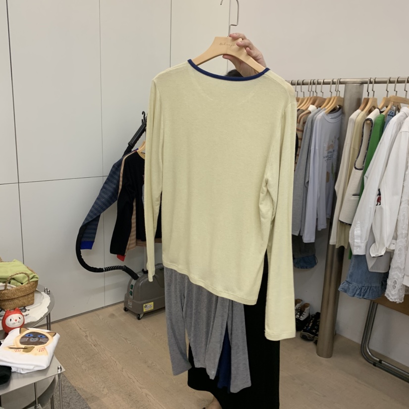 DOHWAJI東大門直郵女裝新品推薦時尚休閑人氣熱賣長袖T恤DOHWAJI長袖T恤圖色2