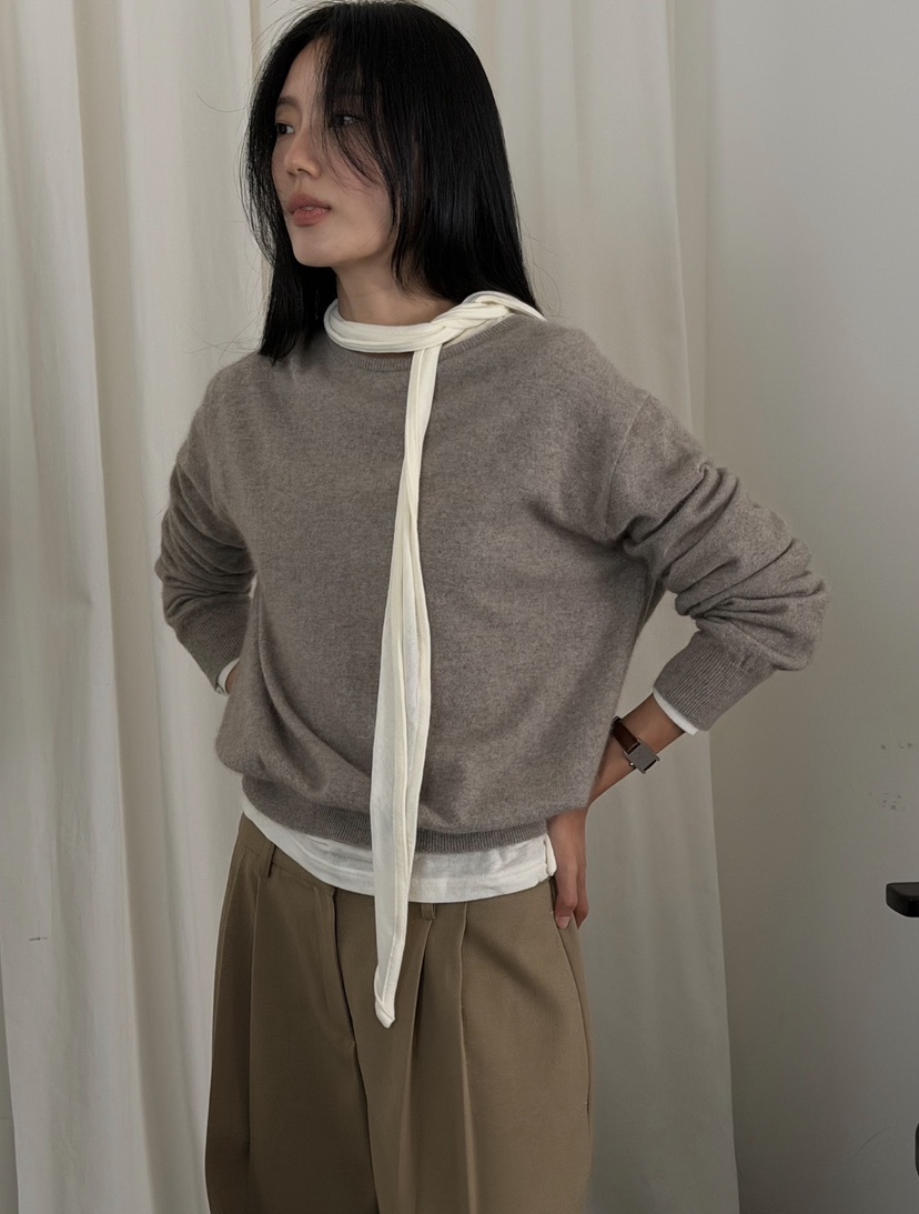 AMY GRACE-A東大門直郵女士新款推薦針織衫不含內搭浣熊AMY GRACE針織衫