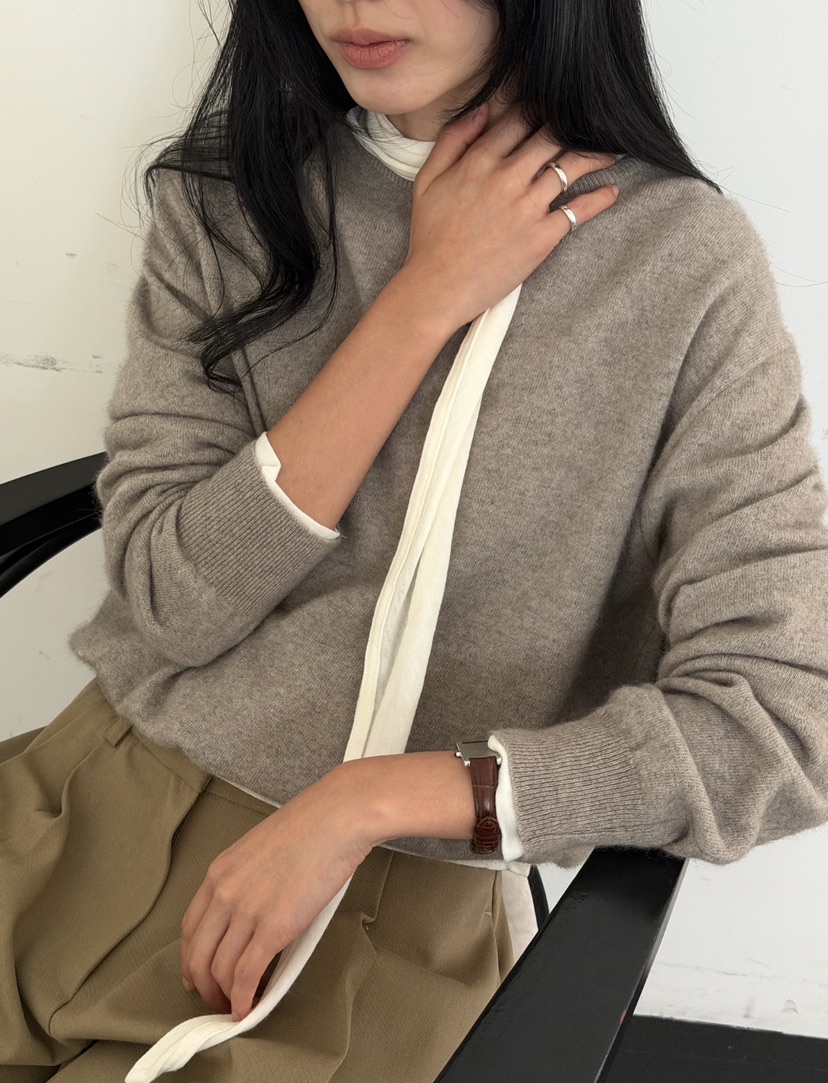 AMY GRACE-A東大門直郵女士新款推薦針織衫不含內搭浣熊AMY GRACE針織衫