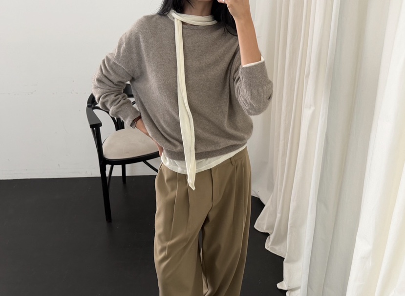 AMY GRACE-A東大門直郵女士新款推薦針織衫不含內搭浣熊AMY GRACE針織衫