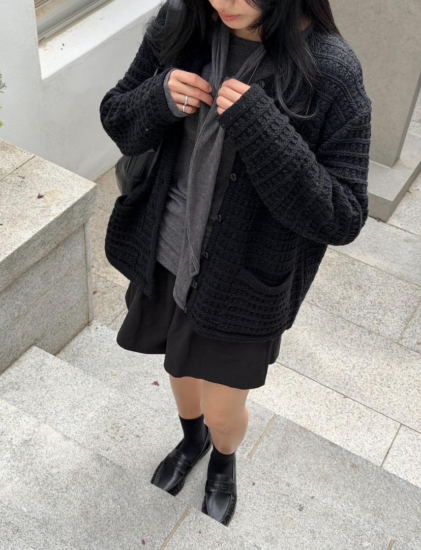 AMY GRACE-A韓國直郵女士新款真品休閑熱賣人氣推薦開衫AMY GRACE開衫
