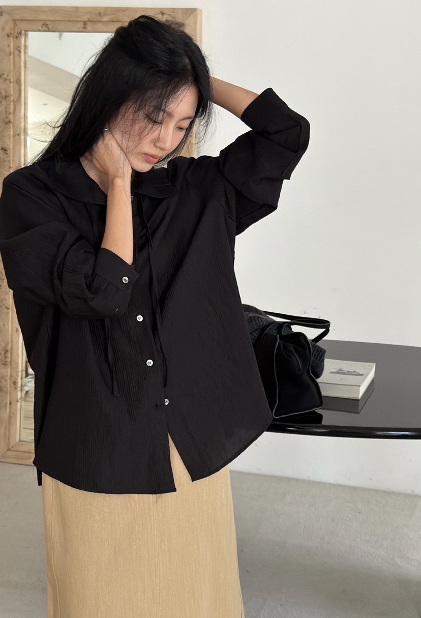 AMY GRACE-A韓國直郵女士新款真品熱賣推薦時尚襯衫蕾絲衫AMY GRACE襯衫/蕾絲衫