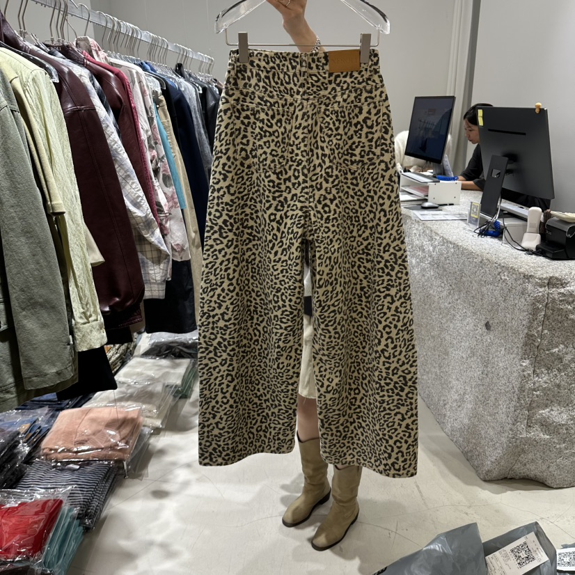 NEROLI 36韓國直郵女士新品真品休閑推薦人氣休閑褲豹紋NEROLI 36休閑褲
