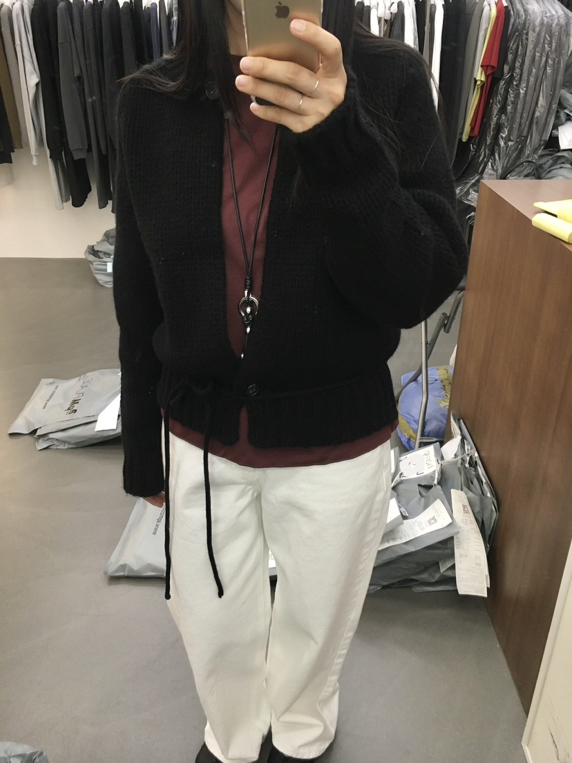 HEMP-P韓國直郵女士新品推薦休閑人氣熱賣時尚毛衣含繩腰帶hemp毛衣