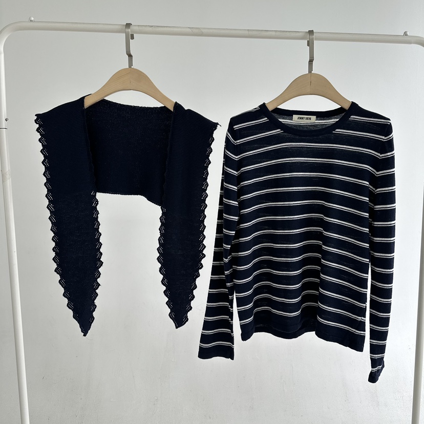JENNY 1976東大門代購女士新品推薦時尚休閑真品針織衫披肩JENNY 1976針織衫