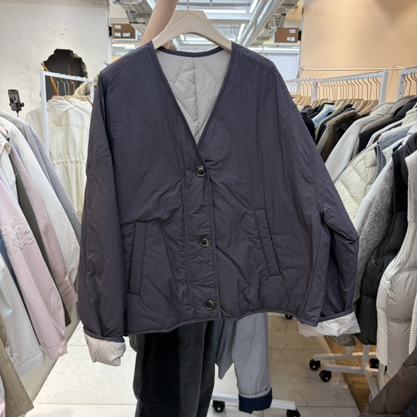 SIMPLE PARK/WMSTORY韓國直郵女裝新款熱賣短款羽絨服撞色絎縫絨WMSTORY/SIMPLE PARK短款羽絨服圖色3