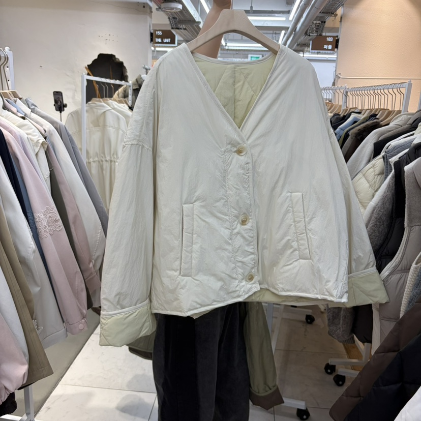 SIMPLE PARK/WMSTORY韓國直郵女裝新款熱賣短款羽絨服撞色絎縫絨WMSTORY/SIMPLE PARK短款羽絨服圖色4