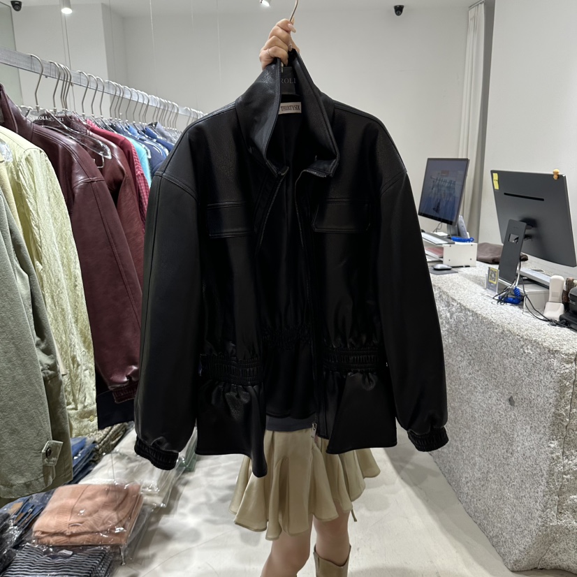 NEROLI 36韓國代購女士新品熱賣時尚休閑推薦真品人氣皮衣NEROLI 36皮衣圖色2